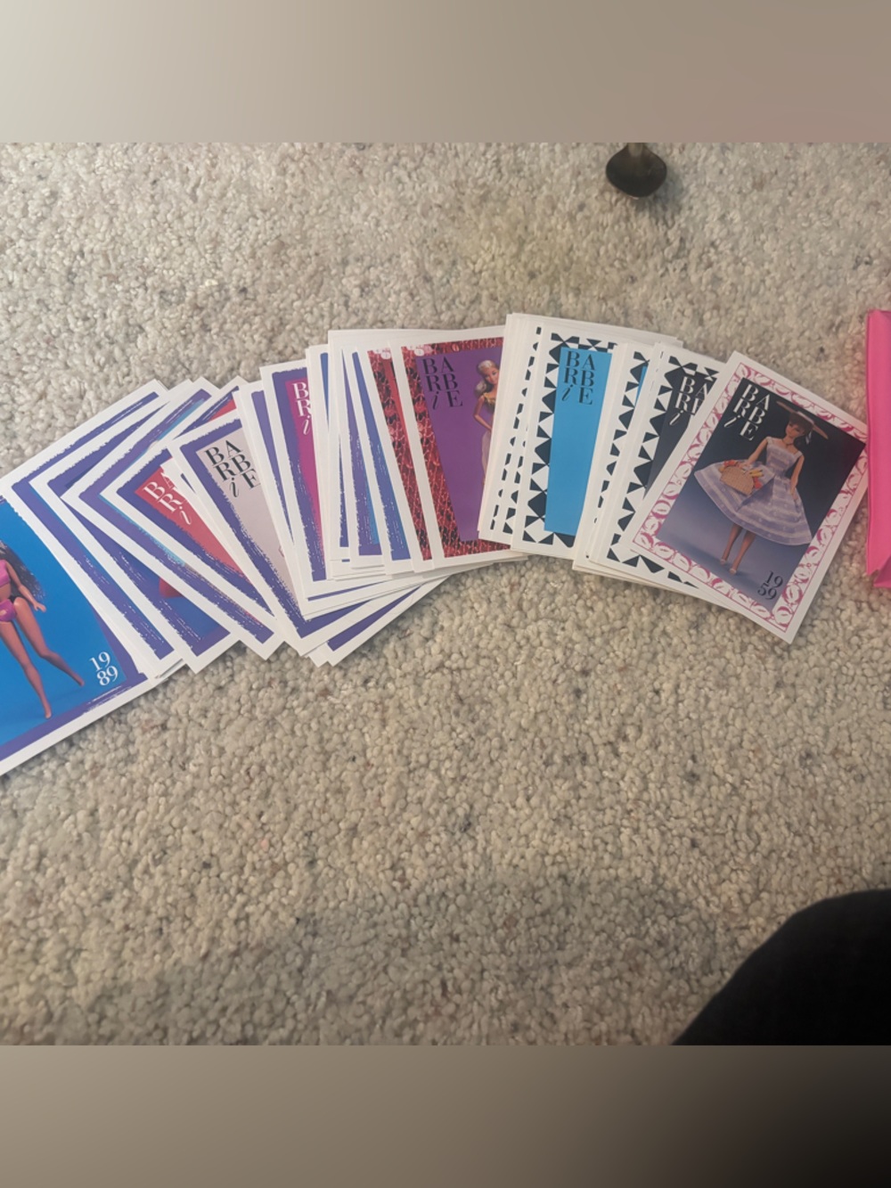 Mattel Barbie Vintage Trading Cards 1990 1st edition Collector W Case Lot Of 48